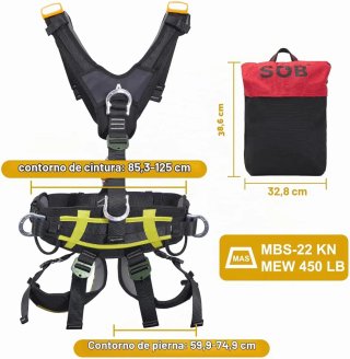 Arnés Integral Escalada Desmontable SOB