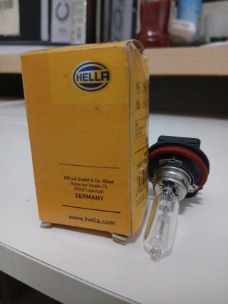 Bombilla H9 HELLA 12V 65W Exact Fit SIN USAR NUEVO