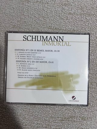 CD Clásicos Inmortales Schumann