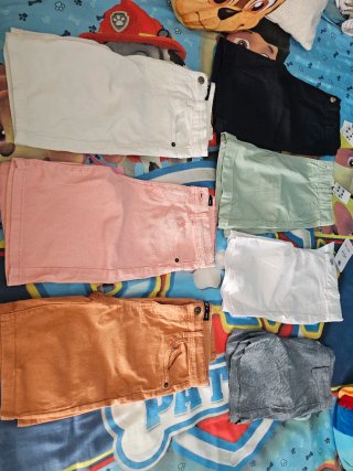 Lote 7 pantalones cortos verano