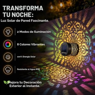 Set 4 Apliques Solares de Pared Mandala