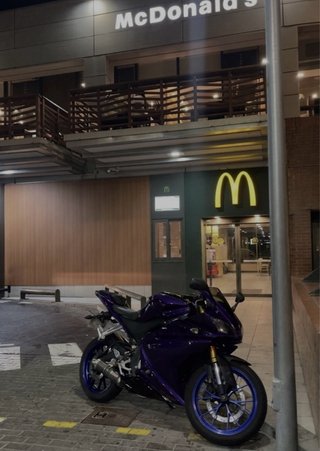 Yamaha YZF R125 Morado/Azul