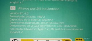 Altavoz WESDAR resistente al agua