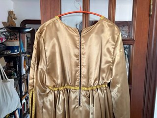 Vestido Medieval Dorado y marrón Talla Única