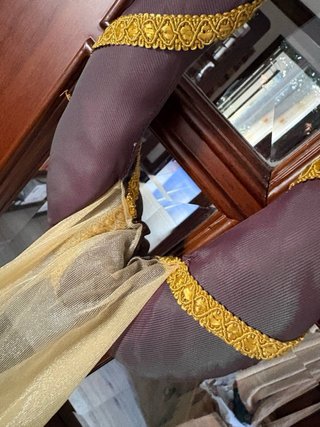 Vestido Medieval Dorado y marrón Talla Única