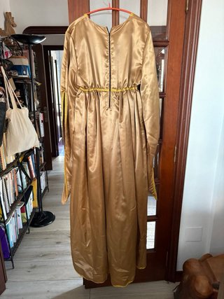 Vestido Medieval Dorado y marrón Talla Única