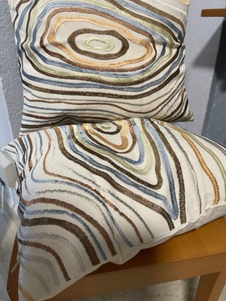 2 Fundas Cojín Bordadas 45x45
