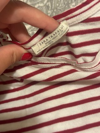 Camiseta Zara Rayas Talla M