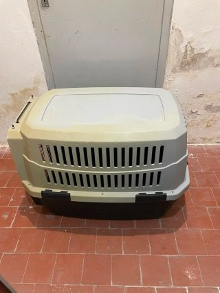 Transportín Perro Grande Beige/Negro