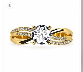 Anillo de compromiso Oro 18k con Circonitas