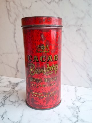 Scatola Latta Cacao Bensdorp Vintage Bussum
