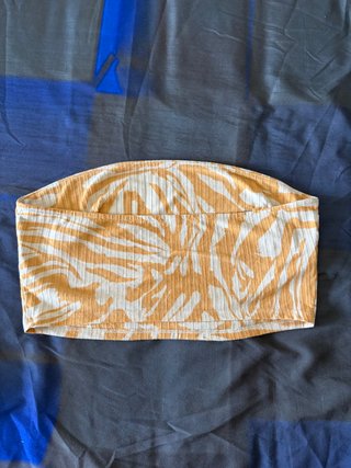 Top palabra de honor estampado animal