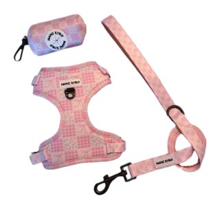 Arnes Ajustable para perro + Correa + Porta bolsas
