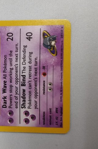 Carta Pokémon Sabrina's Gengar Stage 2