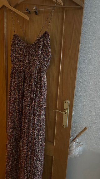 Vestido tirante fino estampado