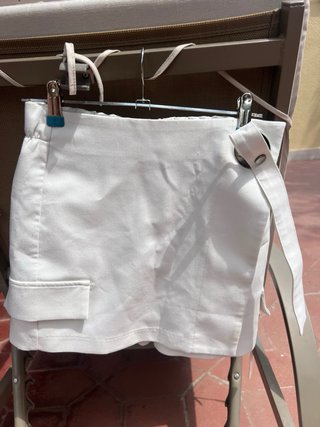 Falda pantalón blanca