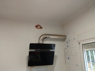 Campana Extractora Moderna Negra