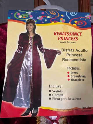 Disfraz Princesa Renacentista Talla Única