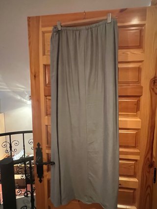 Falda larga gris talla única