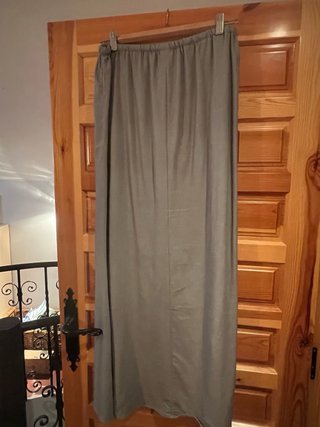 Falda larga gris talla única