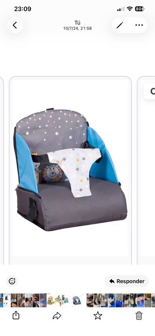 Asiento Portátil Bebé Bbest Hasta 15 Kg