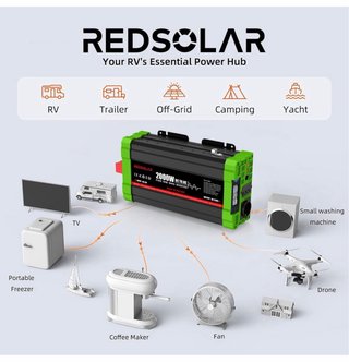 Inversor 2000W Onda Pura DC 12V a AC 230V