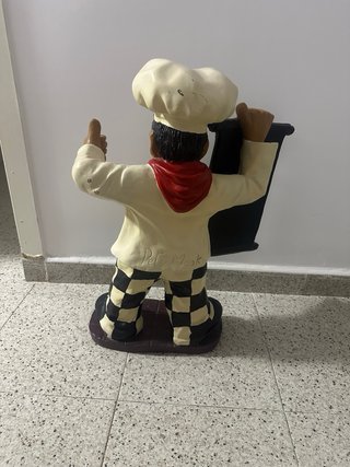 Figura Chef Vintage con Pizarra