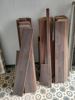 Parquet laminado madera unos 30 metros cuadrados