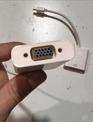 Adaptador Mini Displayport a VGA Blanco
