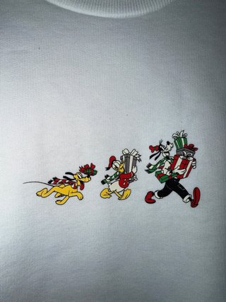 Sudadera Disney Navidad Blanca holgada S pero M