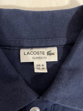 Polo Lacoste Blu Taglia M