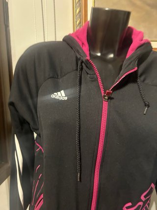 Chaqueta Adidas Negra y Rosa Talla M