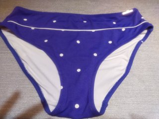Braguita bikini alta lunares morada