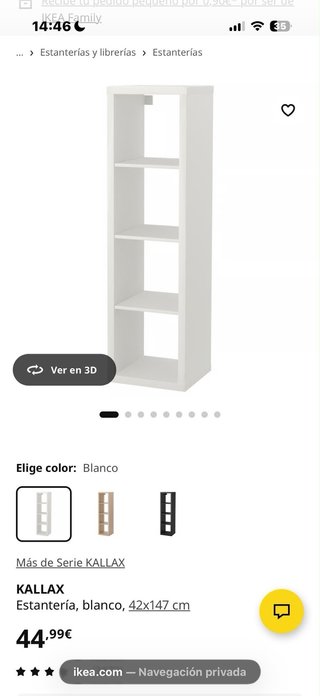 Estantería Cubo Blanca Ikea