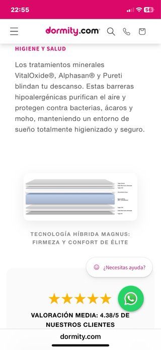Oportunidad colchon  Somnika Magnus  90x200
