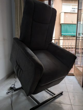 Sillón Eléctrico Reclinable y Elevable Gris
