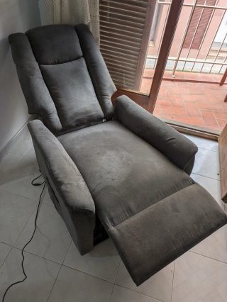 Sillón Eléctrico Reclinable y Elevable Gris