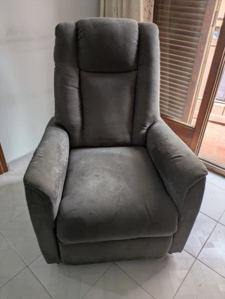 Sillón Eléctrico Reclinable y Elevable Gris