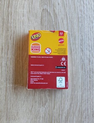 Baraja UNO Pocket Burger King