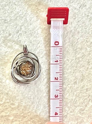 Colgante Plata 925 con Purpurina