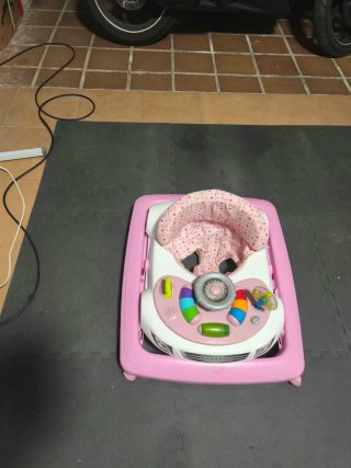 Correpasillos infantil rosa