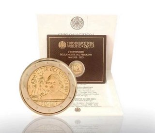 Moneda 2 euros Vaticano 2023 Perugino