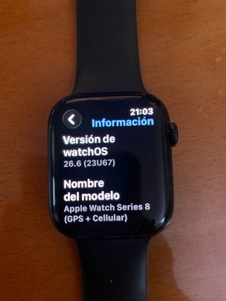 Apple Watch Series 8 45mm GPS + Cellular negro.