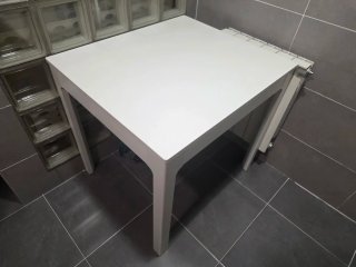 Mesa de comedor/cocina Ikea blanca extensible