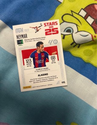 Neymar Stars on 25 Panini