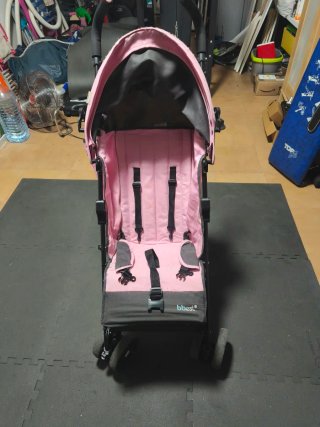 Silla de paseo rosa