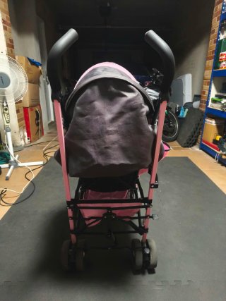 Silla de paseo rosa