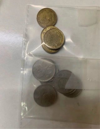 Billetes antiguos Banco de España 1 y 5 Pesetas
