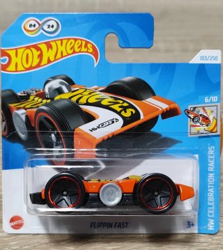 Hot Wheels Flippin Fast Naranja y Negro