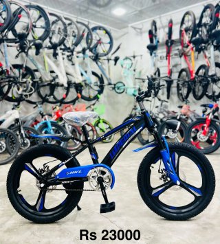 Bicicleta Imperial Negra y Azul